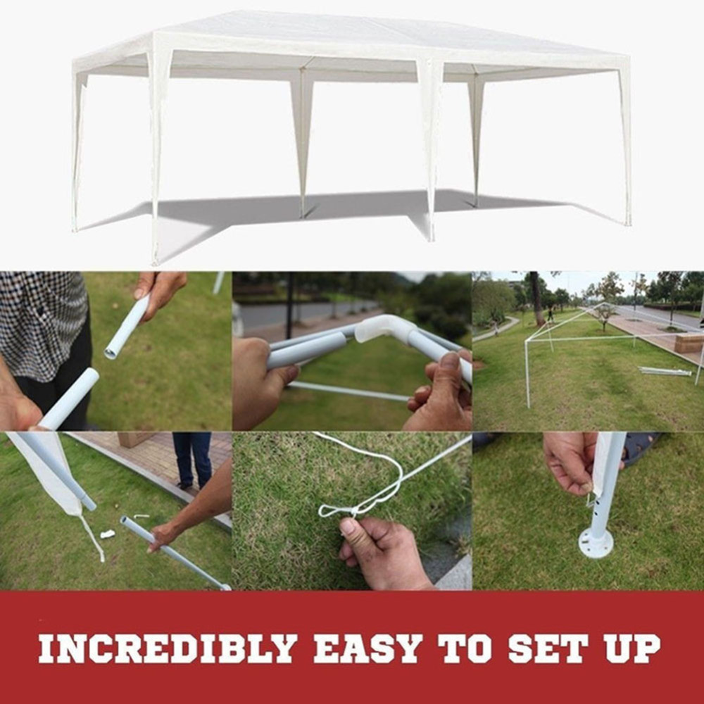 10'x30' Party Tent Canopy With 8 Side Walls - Heavy Duty Wedding Pavilion Gazebo 5 thumbnail image