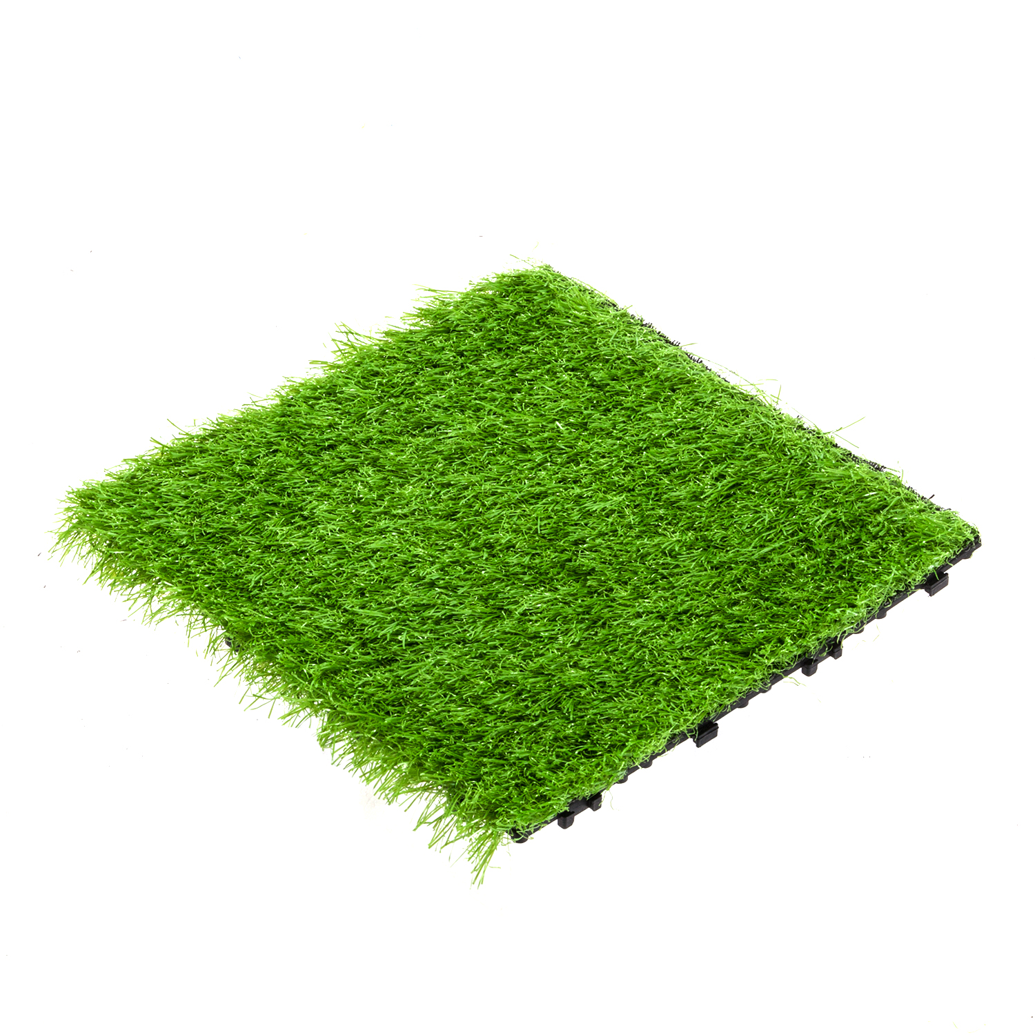 Patio Interlocking Artificial Grass Tiles Outdoor Garden Deck Flooring